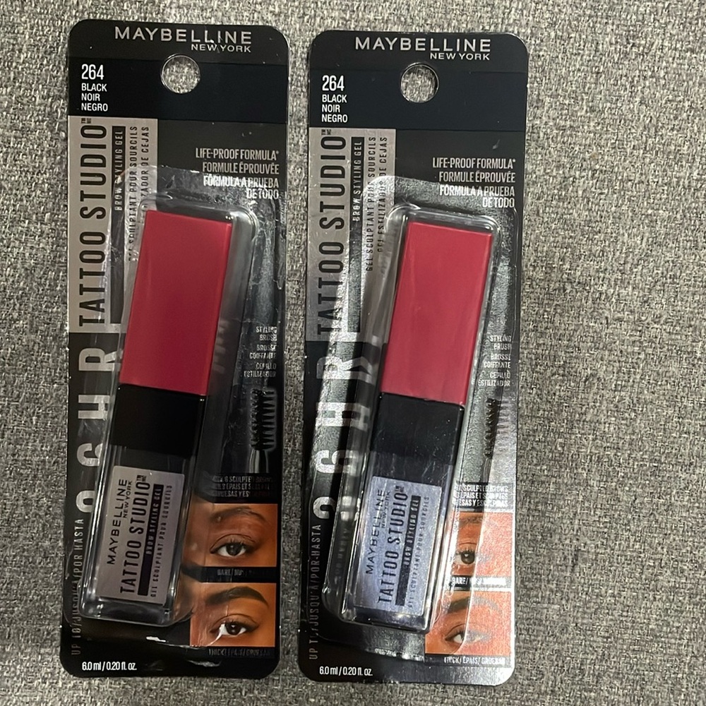 Maybelline Tattoo Studio Waterproof Brow Gel 264 Black